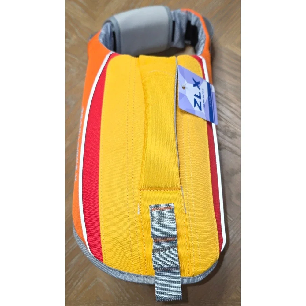 ZLX Dog Life Jacket Orange Yellow Medium Reflective Safety Vest NWT